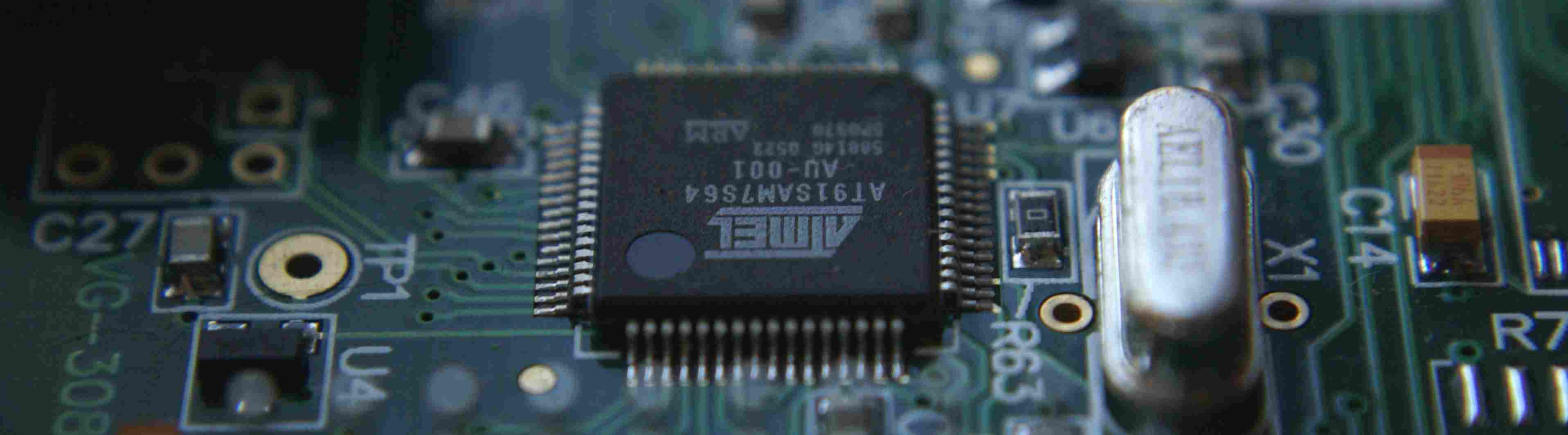 Picture of components on PCB